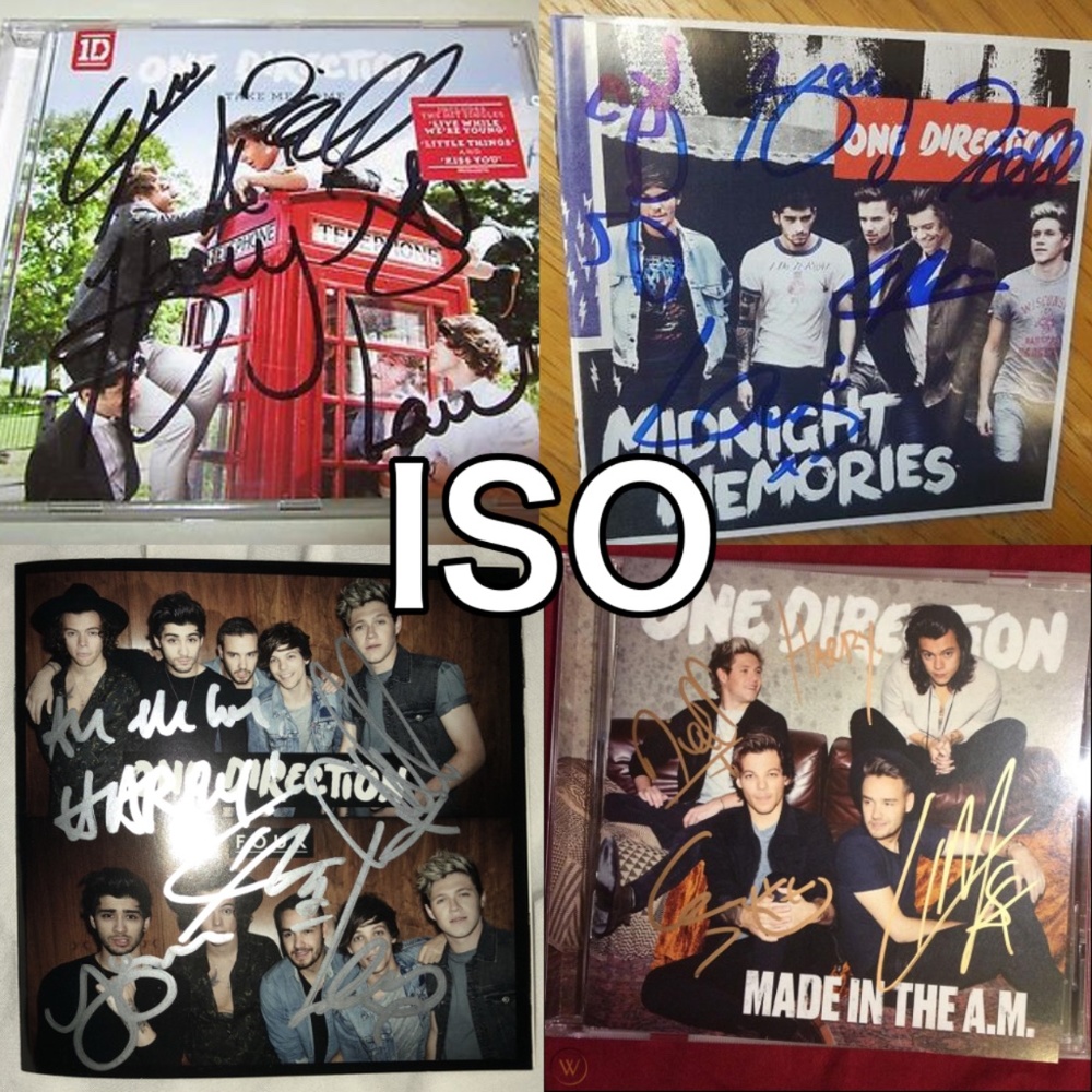 One Direction Signed CDs/Albums